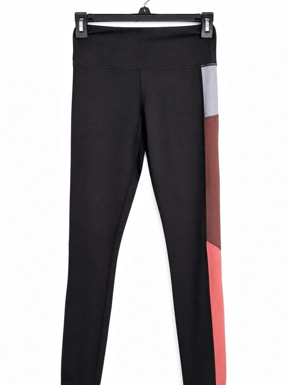 ZYIA Active Tangerine Angle Block Light n Tight Hi-Rise 7/8 Legging Size 4